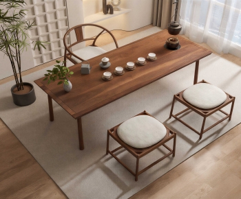 New Chinese Style Tea Tables And Chairs-ID:193238973