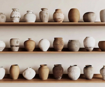 Wabi-sabi Style Clay Pot-ID:828777071