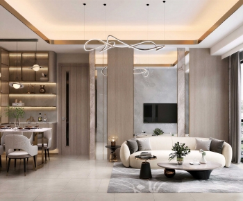 Modern A Living Room-ID:436434035