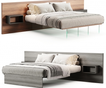 Modern Double Bed-ID:640378004