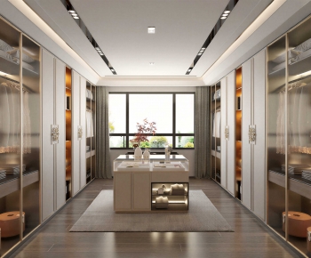 Modern Clothes Storage Area-ID:369497065