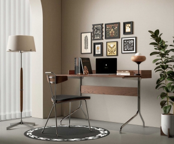 Modern Computer Desk And Chair-ID:854552038