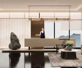 Modern Office Reception Desk-ID:626659496