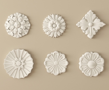 European Style Plaster Carved Top Plate-ID:547804128