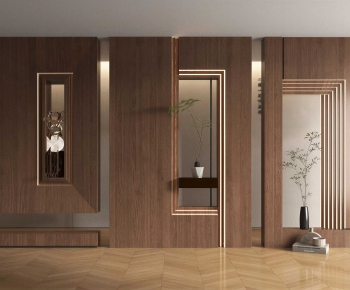 Modern Wooden Screen Partition-ID:564692972