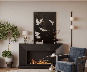 Modern Fireplace-ID:370773085