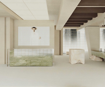 Modern Office Reception Desk-ID:256113052