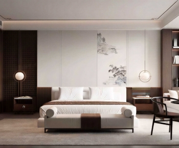 New Chinese Style Bedroom-ID:313963896