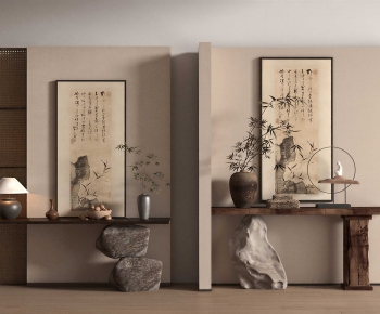 Wabi-sabi Style Console-ID:781220911