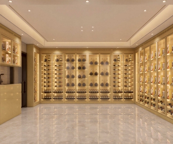Modern Wine Cellar/Wine Tasting Room-ID:747956042