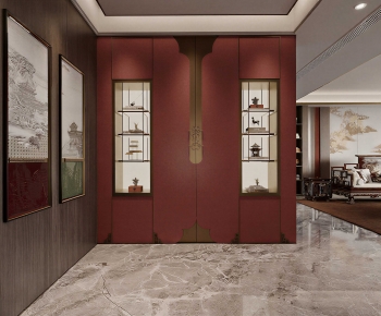 New Chinese Style Hallway-ID:257390025