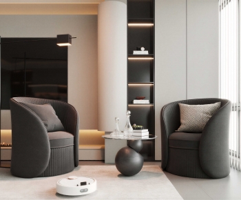 Modern Single Sofa-ID:700576075