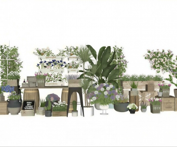 Modern Potted Green Plant-ID:234442959