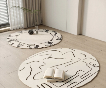 Modern Circular Carpet-ID:524276972