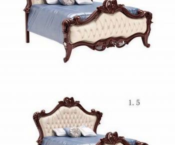 European Style Double Bed-ID:688288931