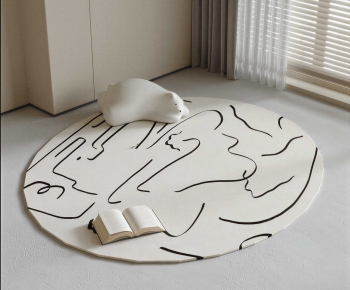 Modern Circular Carpet-ID:830740933