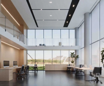 Modern Office Reception Desk-ID:292201044