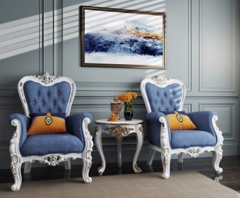 European Style Single Sofa-ID:627561099