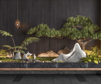 New Chinese Style Plant Landscaping-ID:904469538