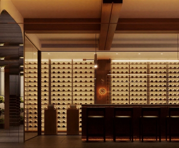 New Chinese Style Wine Cellar/Wine Tasting Room-ID:632391933