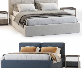 Modern Double Bed-ID:760629898