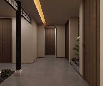 New Chinese Style Hallway-ID:767479909
