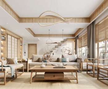 New Chinese Style A Living Room-ID:223042964