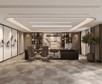 Modern Manager's Office-ID:720949896