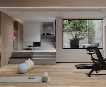 Modern Home Fitness Room-ID:602018833