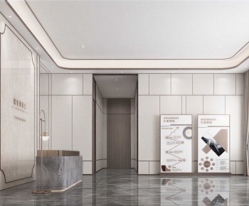 Modern Office Reception Desk-ID:910512929