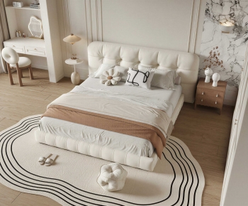 Modern Double Bed-ID:642924072