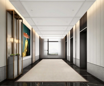 Modern Office Elevator Hall-ID:531002048