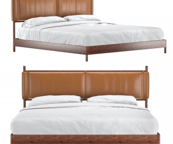 Modern Nordic Style Double Bed-ID:295748009