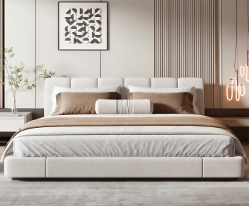 Modern Double Bed-ID:512274034