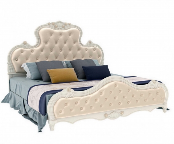 European Style Double Bed-ID:633093126