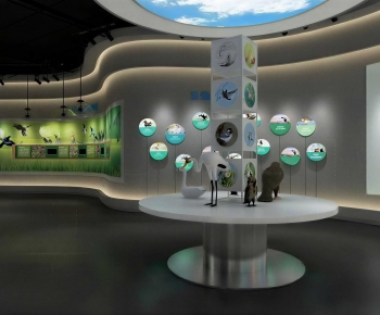 Modern Exhibition Hall-ID:758925917