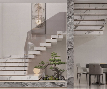 New Chinese Style Stairwell-ID:965099101