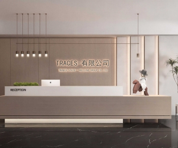 Modern Office Reception Desk-ID:738245964