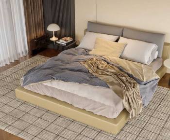 Modern Double Bed-ID:175834894