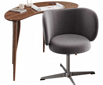 Modern Computer Desk And Chair-ID:552901031