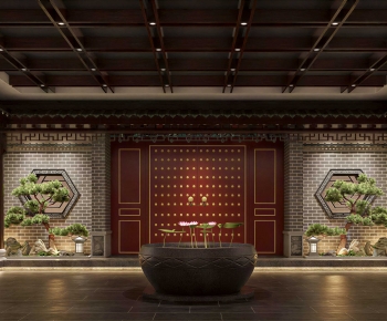 New Chinese Style Exhibition Hall-ID:715997935