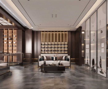 New Chinese Style A Living Room-ID:567300081