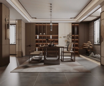 New Chinese Style Tea House-ID:605108022