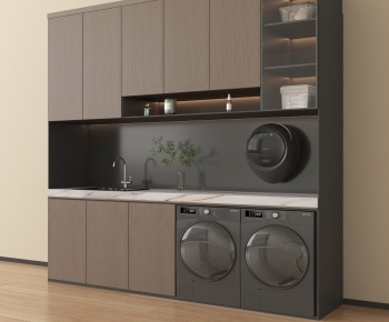 Modern Laundry Cabinet-ID:603887083