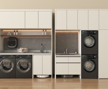 Modern Laundry Cabinet-ID:360133891