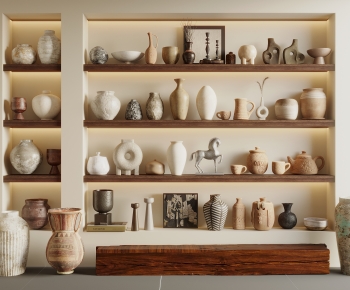 Wabi-sabi Style Clay Pot-ID:871351007