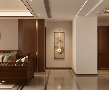 New Chinese Style A Living Room-ID:823452002