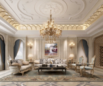 European Style A Living Room-ID:945671081