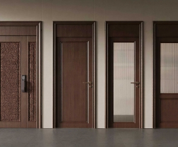 New Chinese Style Single Door-ID:317647937