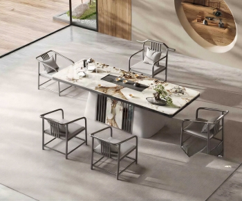 New Chinese Style Tea Tables And Chairs-ID:994024048